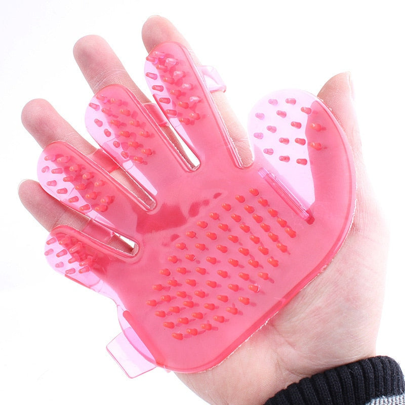 Cat Shower Bath Massage Hand Shaped Glove Pet Grooming Tool - meowoholics