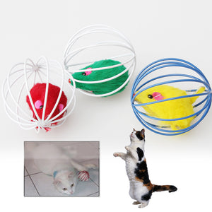 Lovely Ball Mouse Toys for Cats With Feather - meowoholics