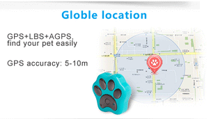 pets mini gps tracker V30 anti dog cat theft gsm gprs phone real time tracking alarm monitor device global GPS location - meowoholics