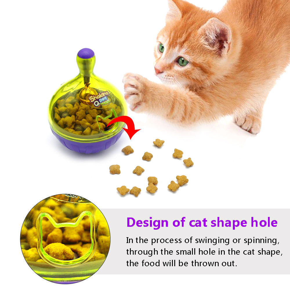 Interactive Cat IQ Treat Toy Food Dispenser For Cats - meowoholics