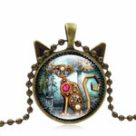 Cute Mechanical Cat Art Picture Pendant - meowoholics