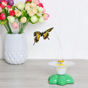 Cute Pet Cat Electric Interactive Rotating Butterfly Toy - meowoholics