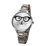 Luxury Cat Stainless Steel Watch For Women - meowoholics