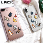 Ultra Thin Soft TPU Clear Cases With Cats For iPhone X, 6, 6plus, 7, 7plus, 8, 8plus - meowoholics