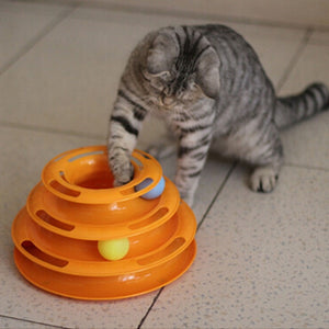 Tower of Tracks Interactive Toy for Cats - meowoholics