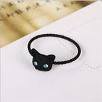 Women Mini Cute Cat Shape Ring Rhinestone - meowoholics