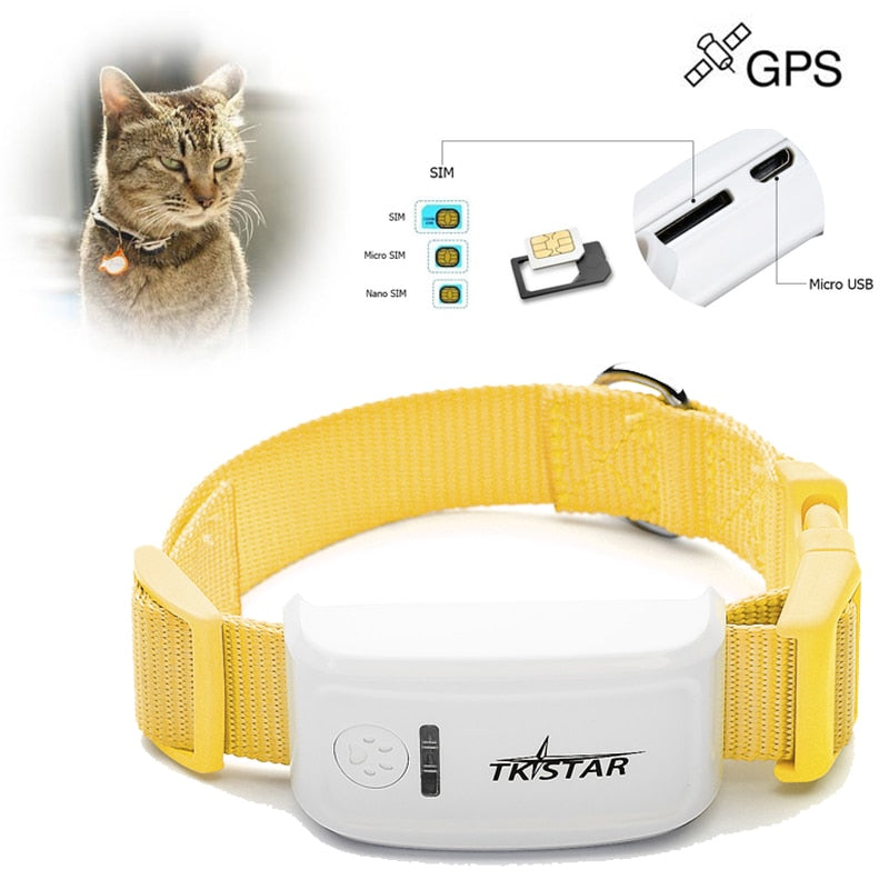 Mini Waterproof GPS Tracker Collar for Pets - meowoholics