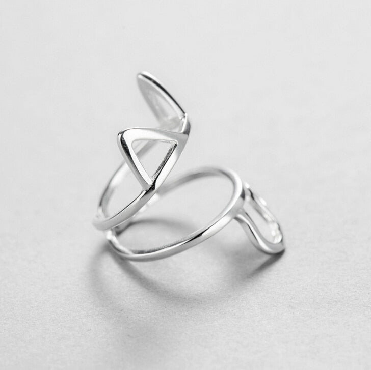 Silver Hollow Cute Cat Ring For Women - meowoholics