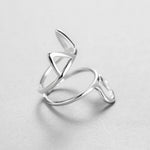 Silver Hollow Cute Cat Ring For Women - meowoholics