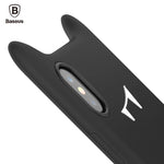 Baseus Case Cute Cat Back Cover For iPhone X - meowoholics