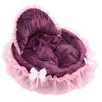 Cute Lace Princess Cat Beds House Soft Warm - meowoholics