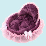 Cute Lace Princess Cat Beds House Soft Warm - meowoholics