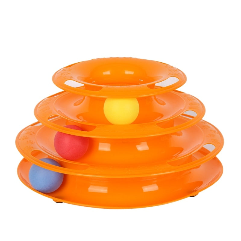 Tower of Tracks Interactive Toy for Cats - meowoholics