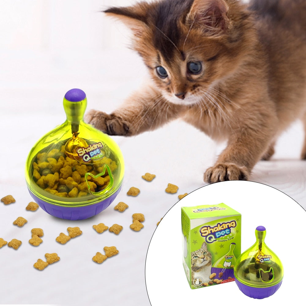 Interactive Cat IQ Treat Toy Food Dispenser For Cats - meowoholics