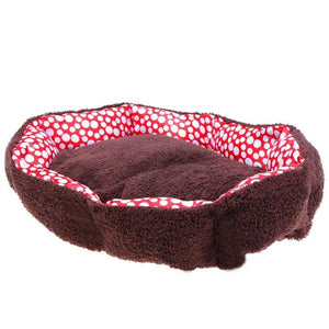 Warm Winter Cotton Plush Cat Bed - meowoholics