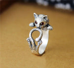 Cute Cat Vintage Ring For Women - meowoholics