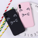 Cute Cartoon Cat Emoji Soft Silicon Printed iPhone Cases For 6, 6plus, 7, 7plus, 8, 8plus, X - meowoholics