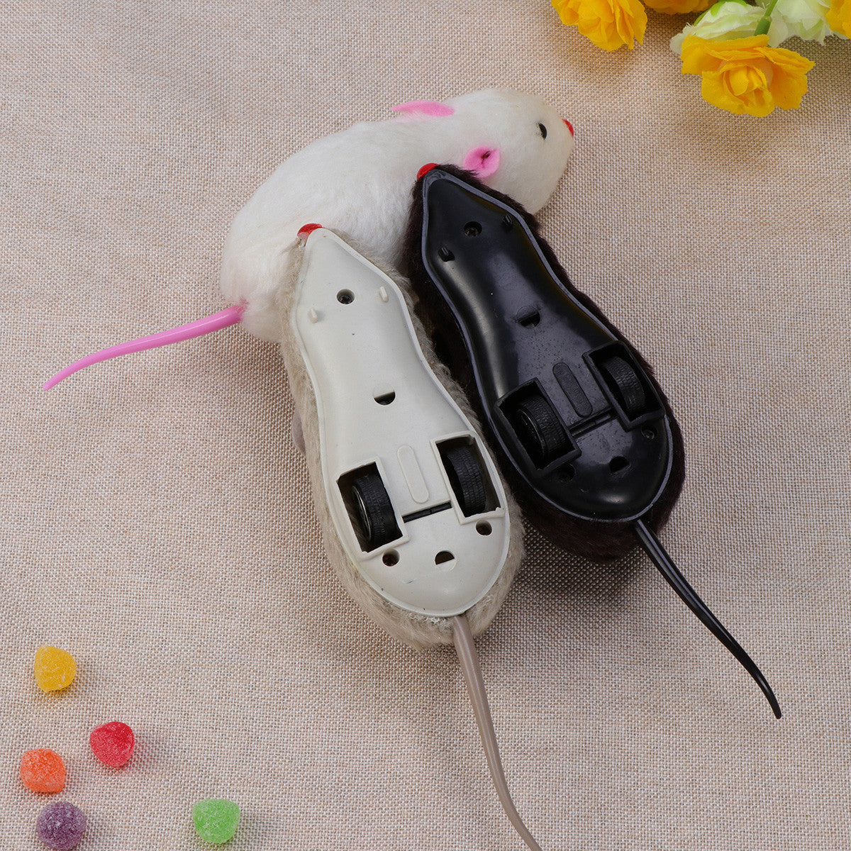 3Pcs False Mice Interactive Mini Toys for Pet Cats - meowoholics