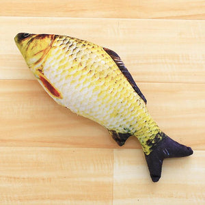 Lifelike Fish Shape Cat Teaser Cute Playing Toy - meowoholics