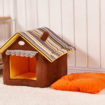 Luxury Cat House Warm Insulated Padded Cosy Cave - meowoholics