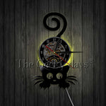 Cat 3D Decorative Art Wall Clock With LED For Light Effect - meowoholics