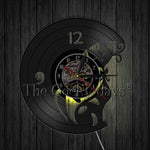 Cat 3D Decorative Art Wall Clock With LED For Light Effect - meowoholics